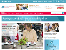 Tablet Screenshot of myageingparent.com